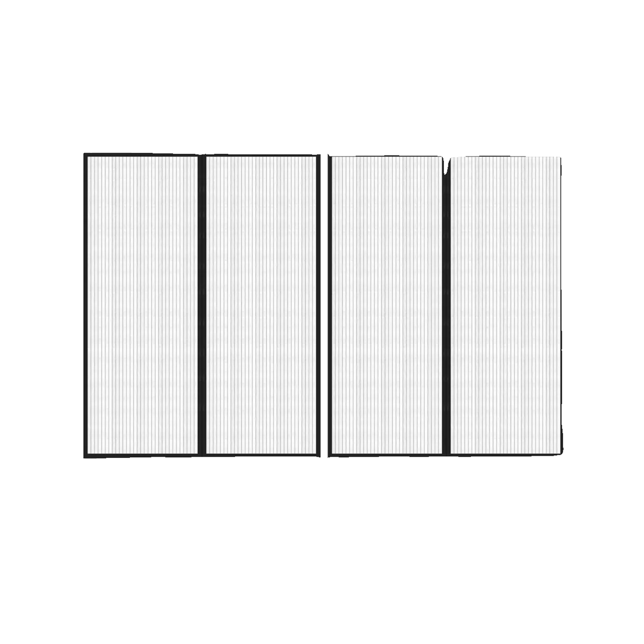VIDAXL Rideau moustiquaire VidaXL 2 pcs noire 230x160 cm