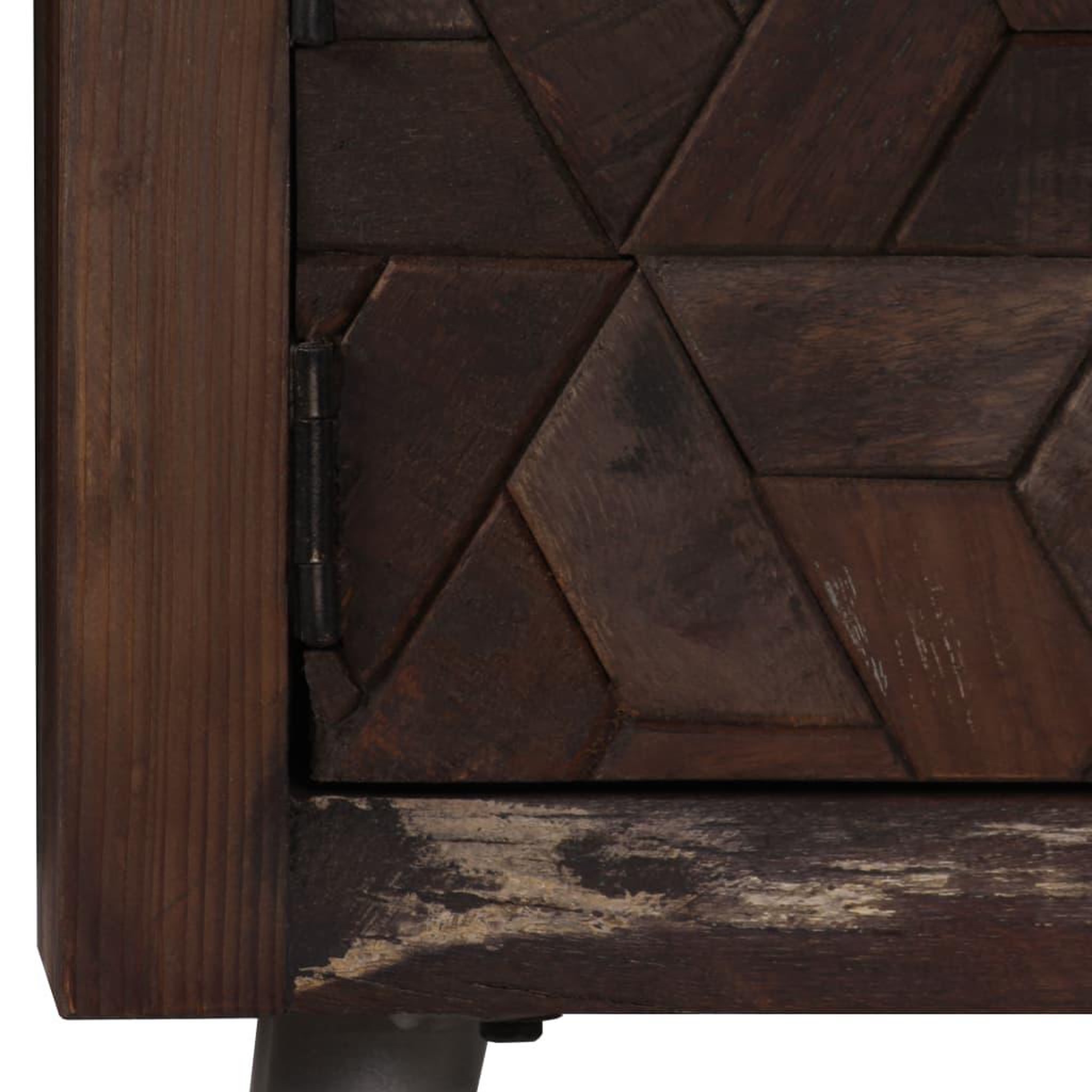 Voir la diapositive 5 : VIDAXL Meuble TV Bois de recuperation solide 140 x 30 x 45 cm