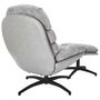 Voir la diapositive 5 : The Home Deco Factory Fauteuil relax Horten avec repose pieds - Gris