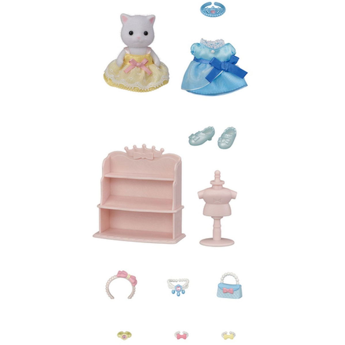 Sylvanian families Sylvanian Families - 5645 - La fille Chat Persan et sa panoplie de princesse