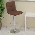 VIDAXL Tabouret de bar Marron Tissu