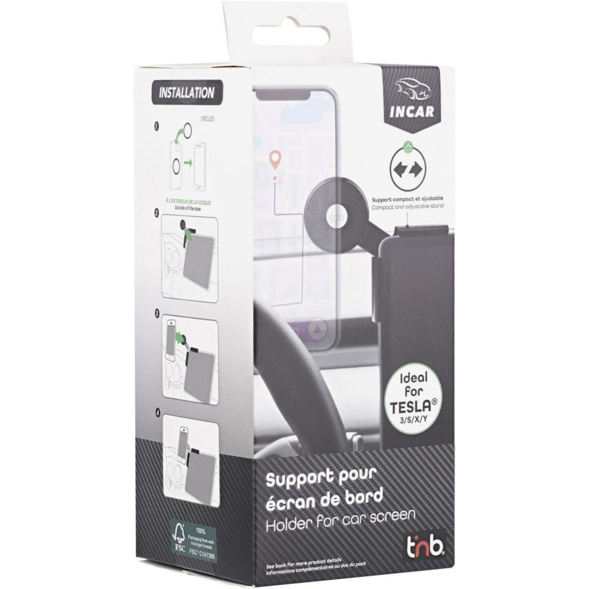 TNB Support smartphone pour TESLA noir