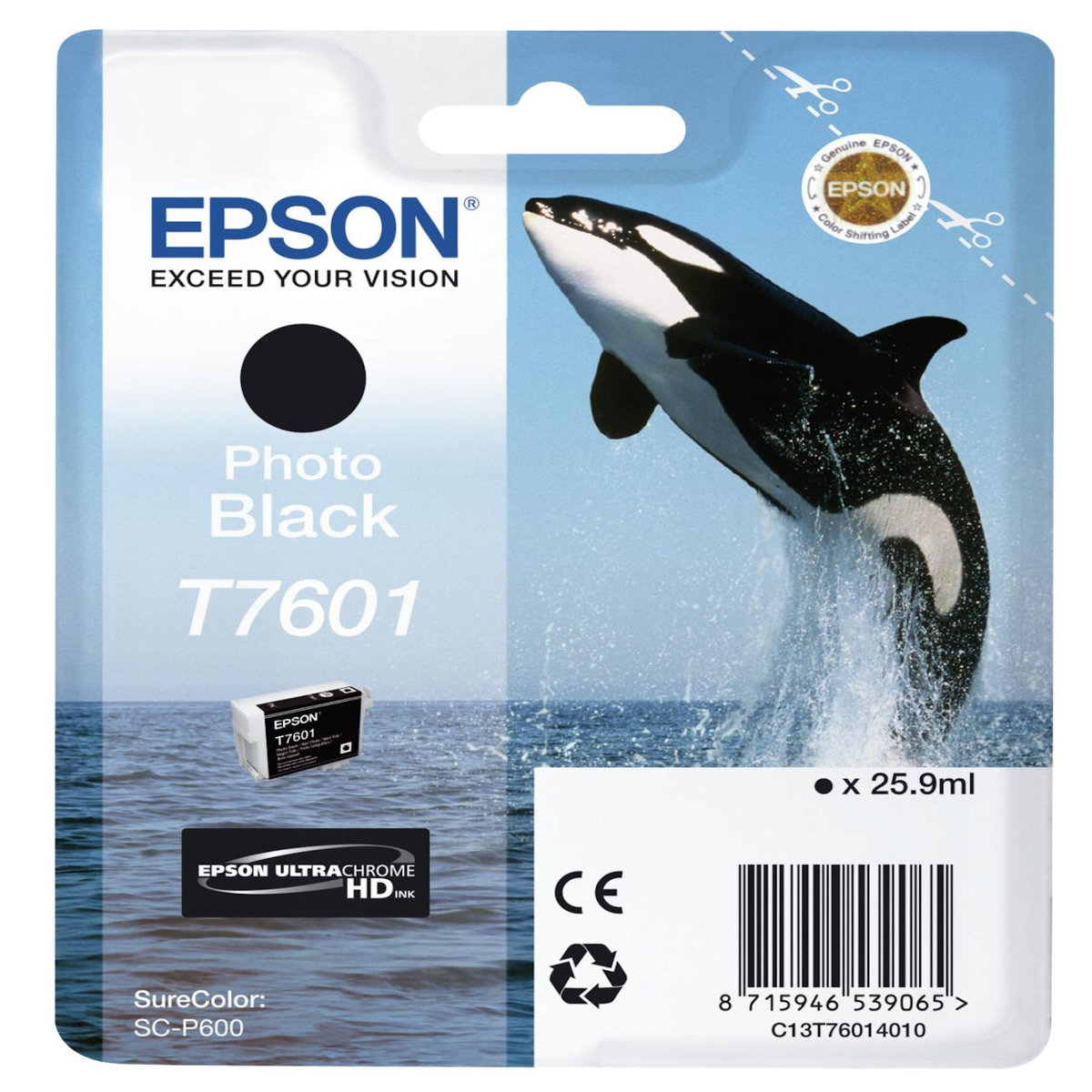 Epson Epson Cartouche Orque T7601 Noir