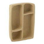 Paris Prix Étagère Murale en Papier Mâché  Flint  45cm Naturel