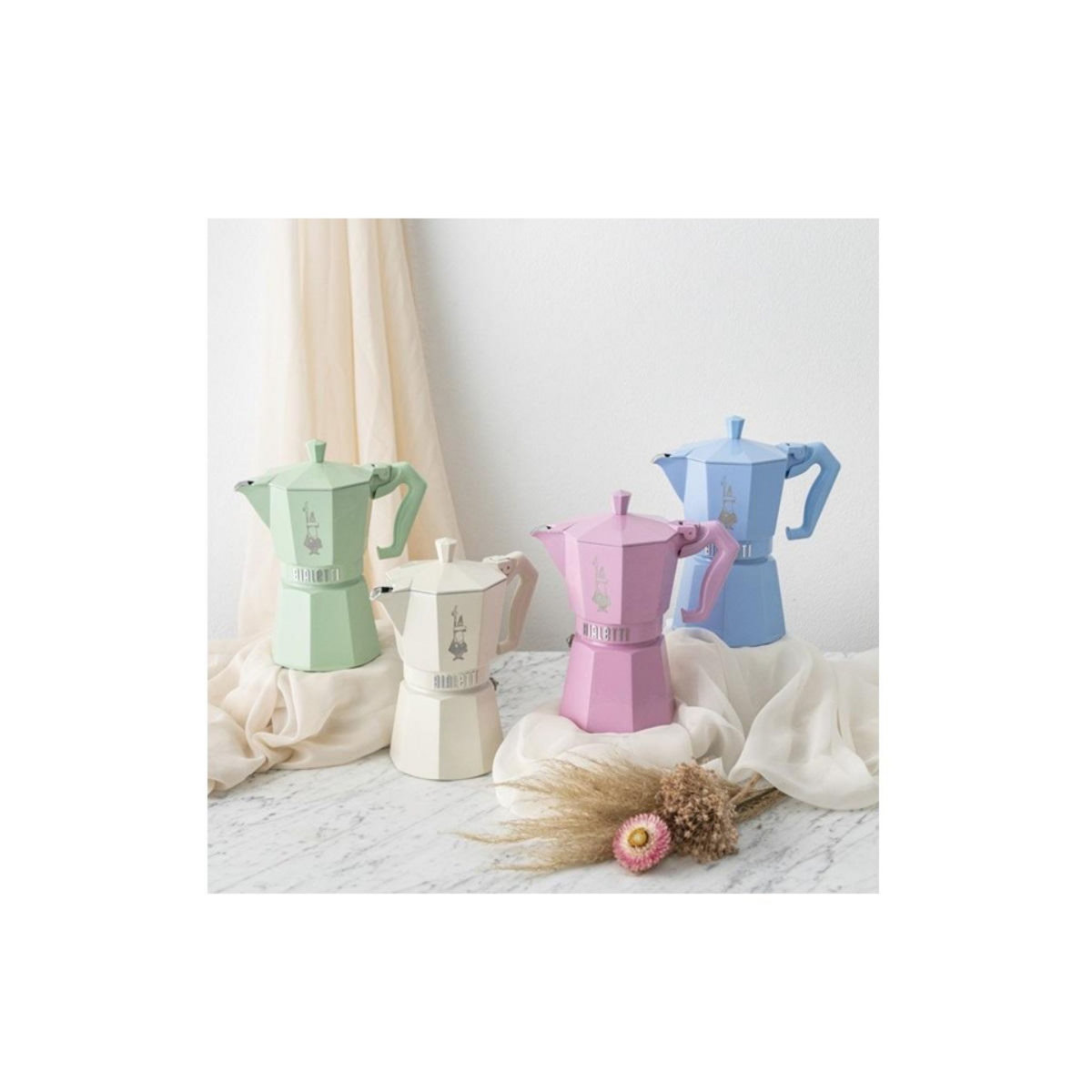 BIALETTI Cafetière italienne 3 tasses rose pastel - 0009063