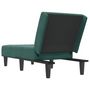 Voir la diapositive 5 : VIDAXL Chaise longue vert fonce velours
