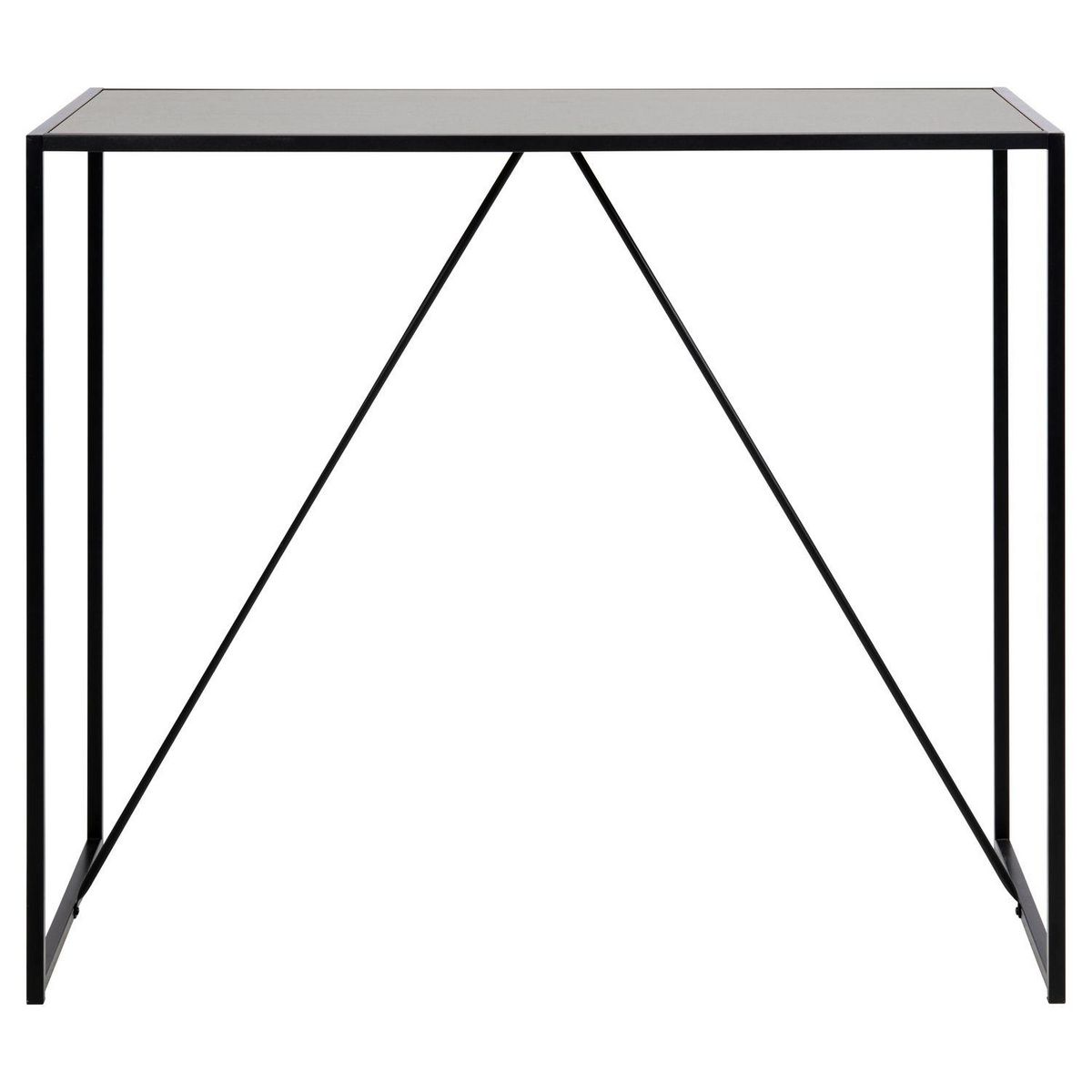 TOILINUX Table de bar haute Sireine en MDF et métal