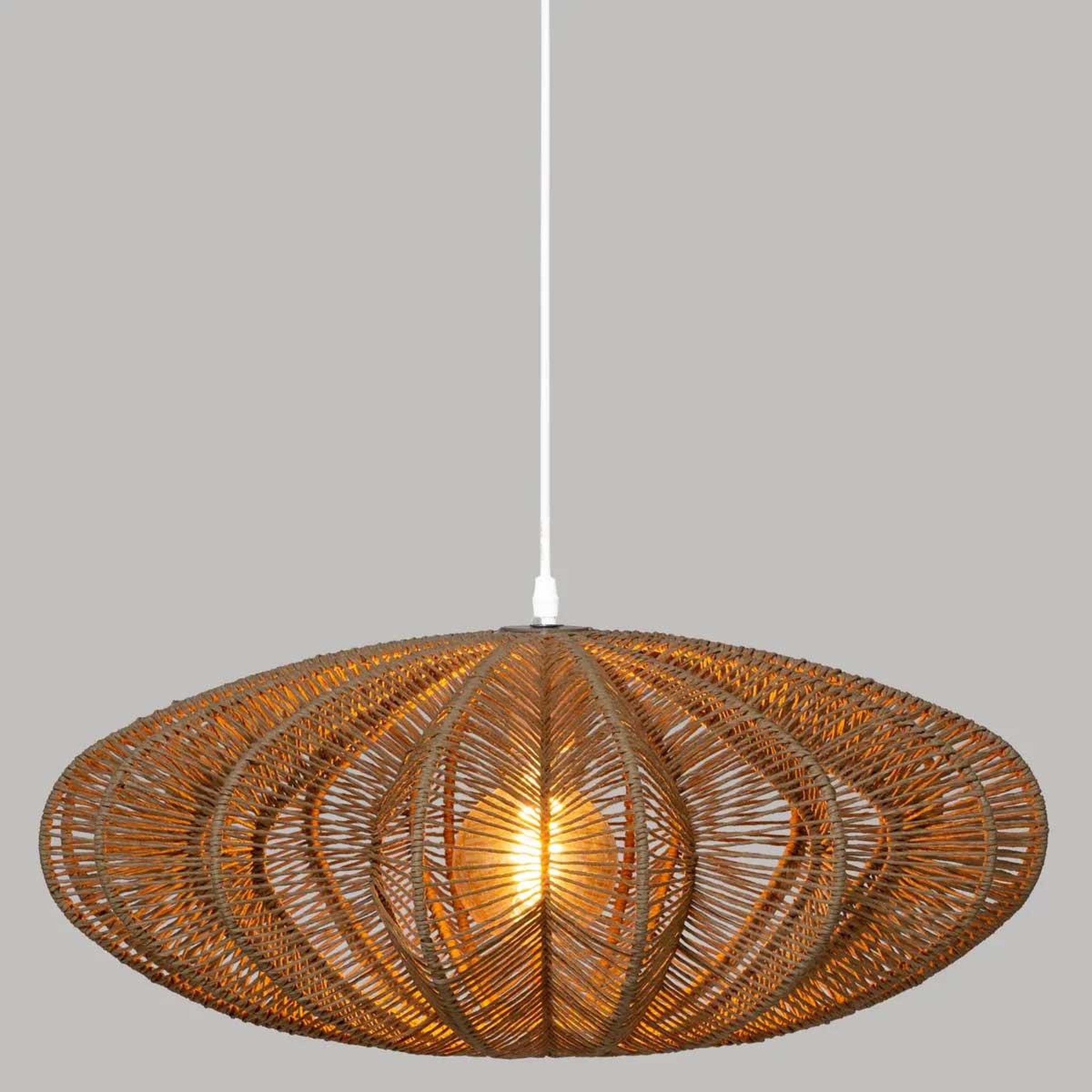 Voir la diapositive 3 : ATMOSPHERA Lampe Suspension Déco  Tery  57cm Naturel