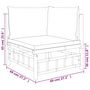 Voir la diapositive 6 : VIDAXL Salon de jardin 12 pcs avec coussins blanc creme bambou
