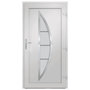 Voir la diapositive 5 : VIDAXL Porte d'entree anthracite 108x200 cm PVC
