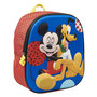 Voir la diapositive 2 : DISNEY Sac maternelle bleu 3D Mickey