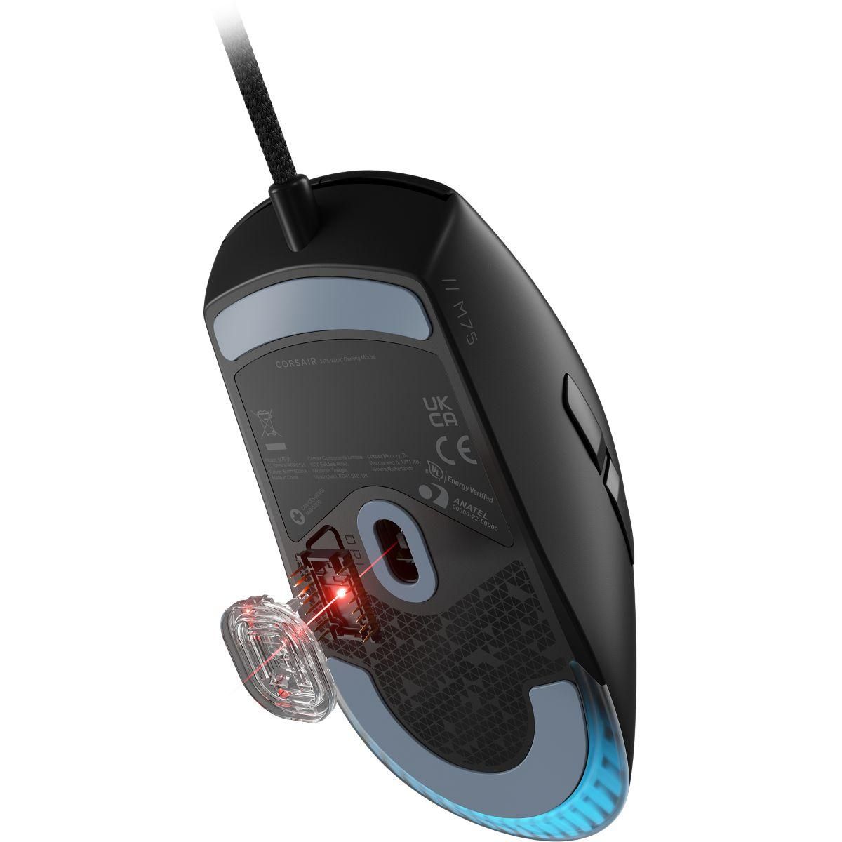 Corsair Souris Gamer Filaire M75 RGB noir