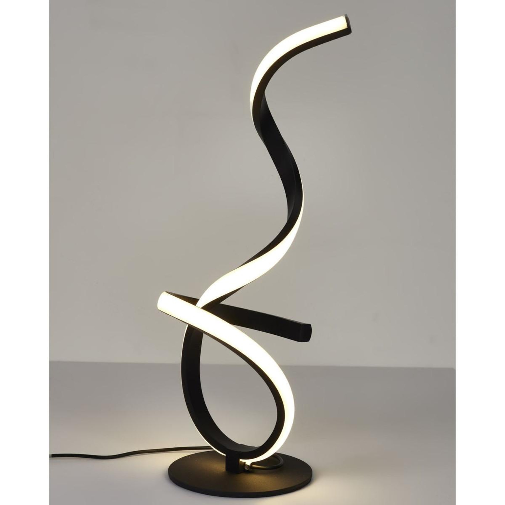 Voir la diapositive 3 : The Home Deco Factory Lampe à poser à led design  lounge  46cm noir