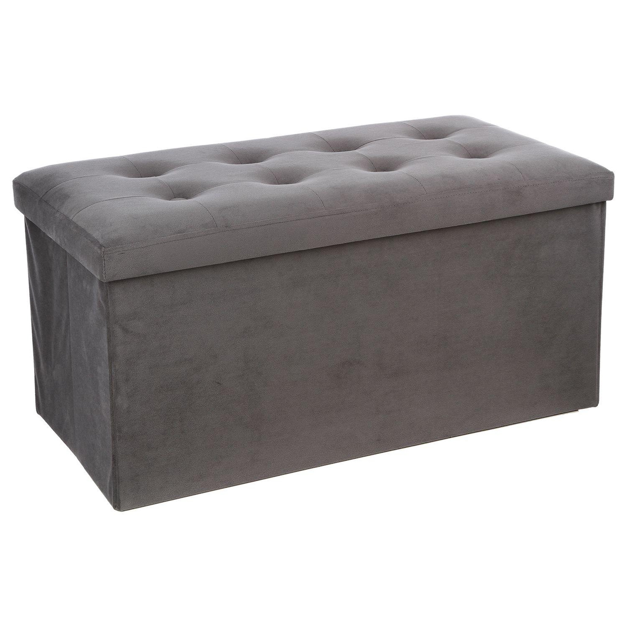 Voir la diapositive 1 : ATMOSPHERA Banquette coffre pliable Lysandre - 76 x H. 38 cm