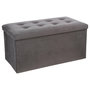 Voir la diapositive 1 : ATMOSPHERA Banquette coffre pliable Lysandre - 76 x H. 38 cm