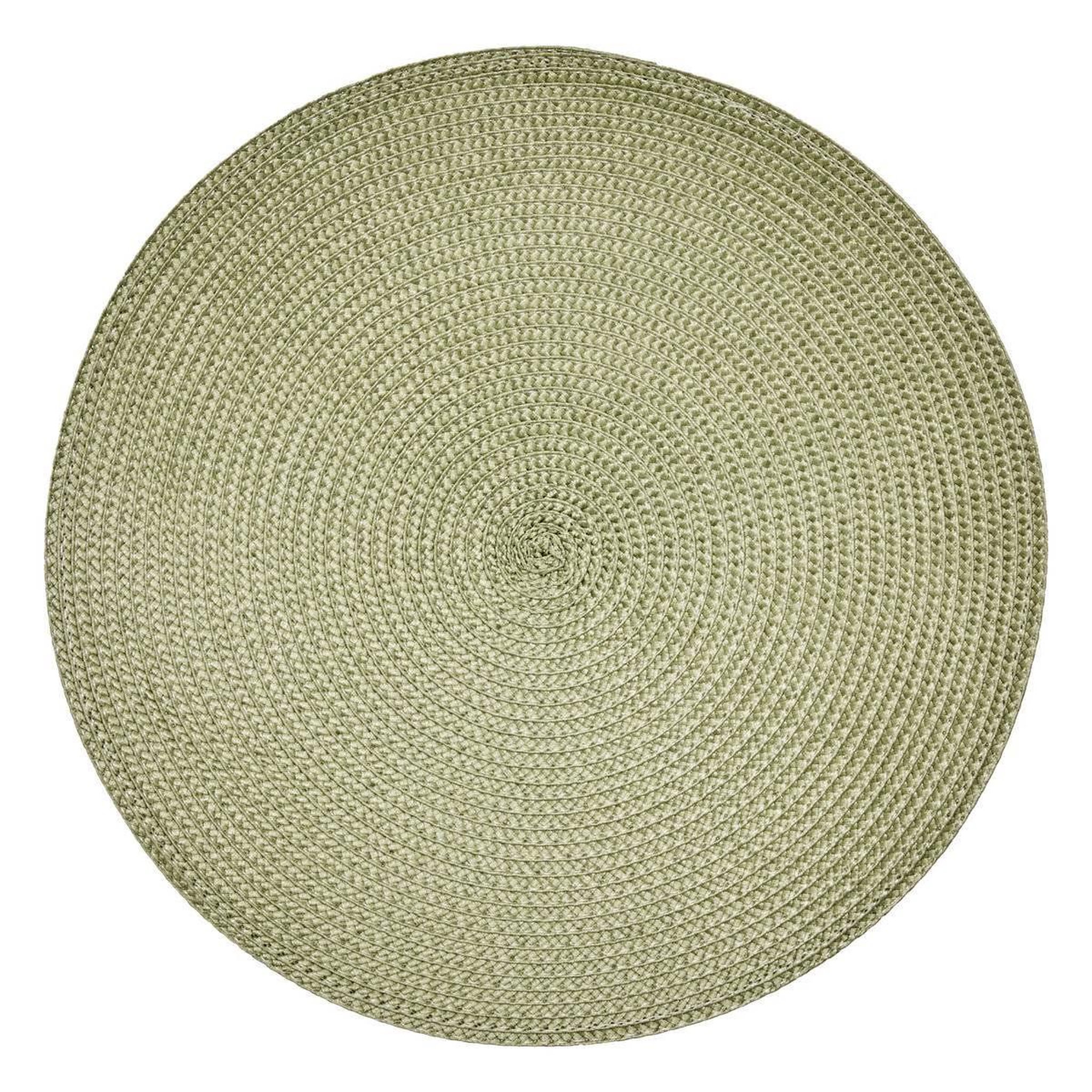SECRET DE GOURMET Set de table rond  tressé  38cm vert olive