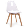 Voir la diapositive 2 : Paris Prix Lot de 2 Chaises Scandinave  Flaubert  84cm Blanc