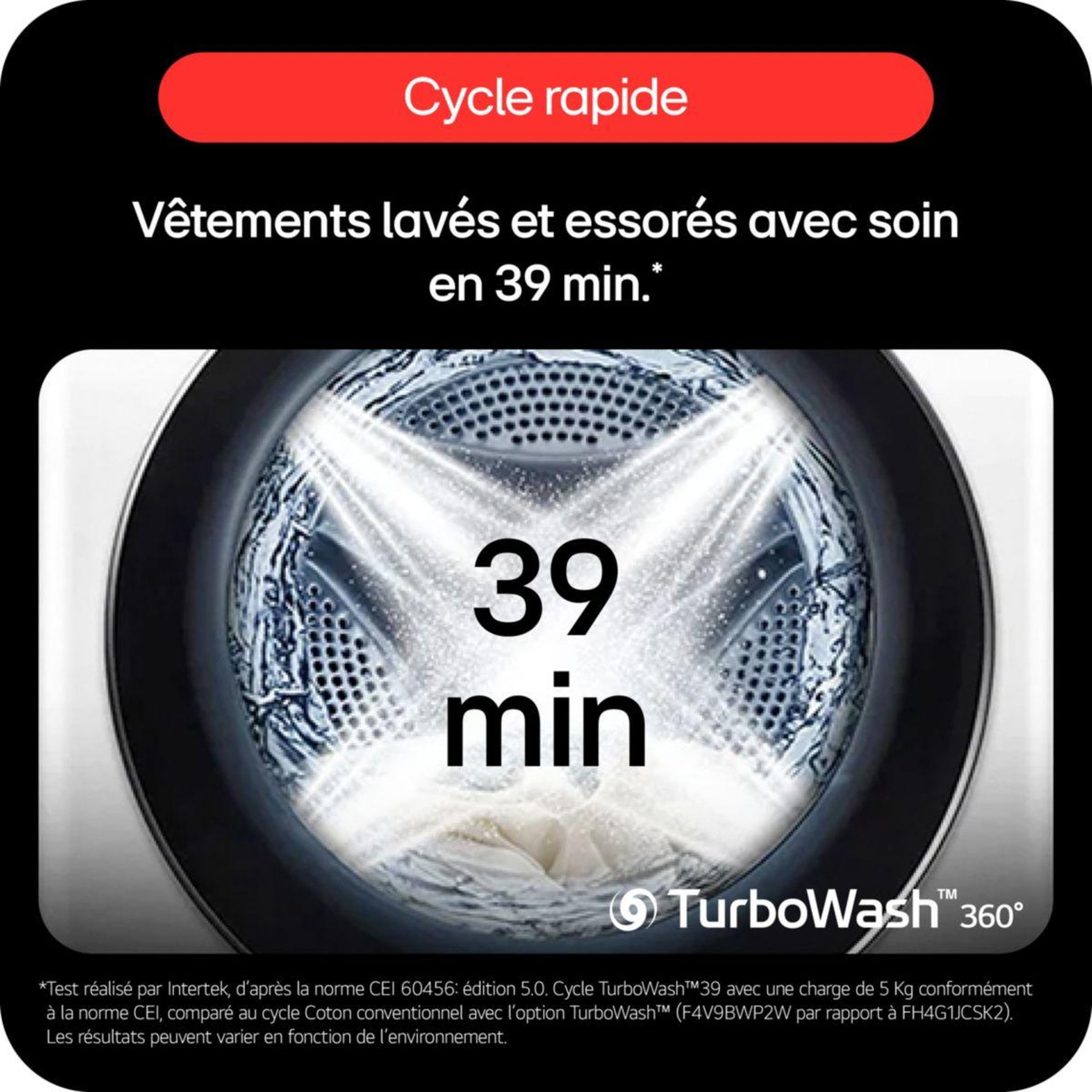 Voir la diapositive 5 : LG Lave linge séchant hublot f964x71wsta