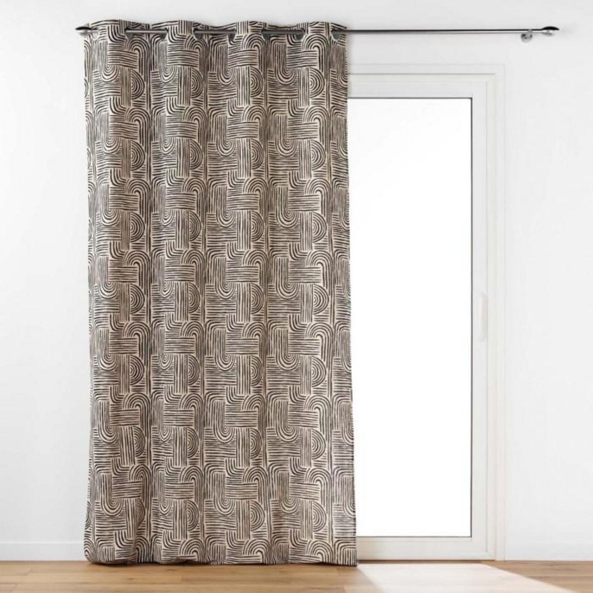 Paris Prix Rideau à Œillets Imprimé  Pandore  140x240cm Noir