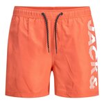 Jack & Jones Short de Bain  Garçon Jack & Jones Double Logo. Coloris disponibles : Orange