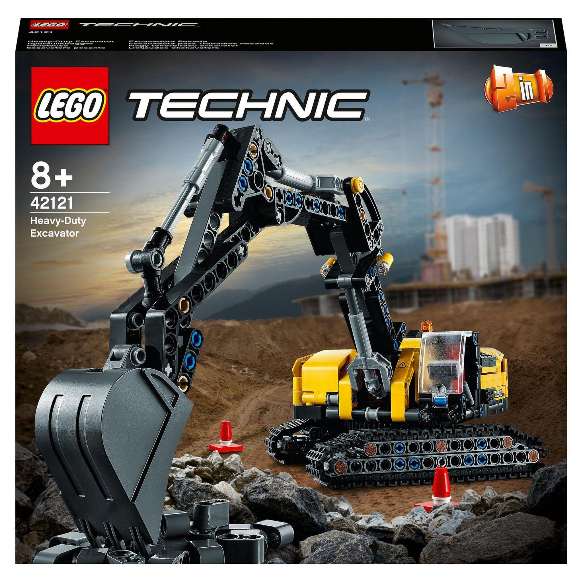 Voir la diapositive 1 : LEGO Technic 42121 - Pelleteuse Tracteur