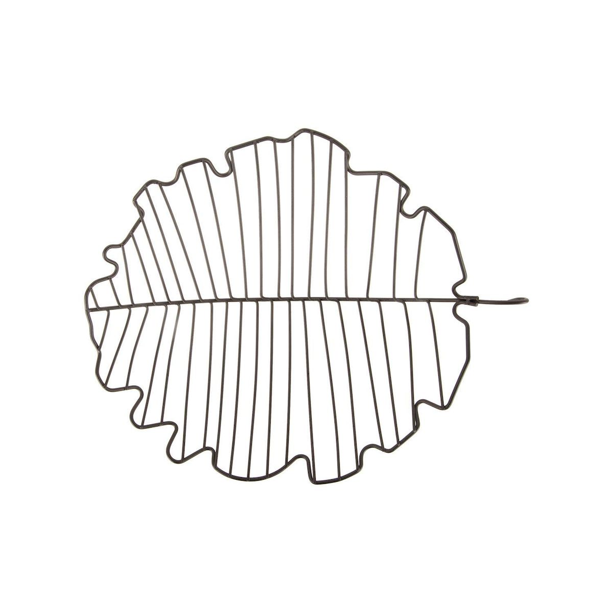 PRESENT TIME Corbeille à fruits en forme de feuille FOLIA - Noir