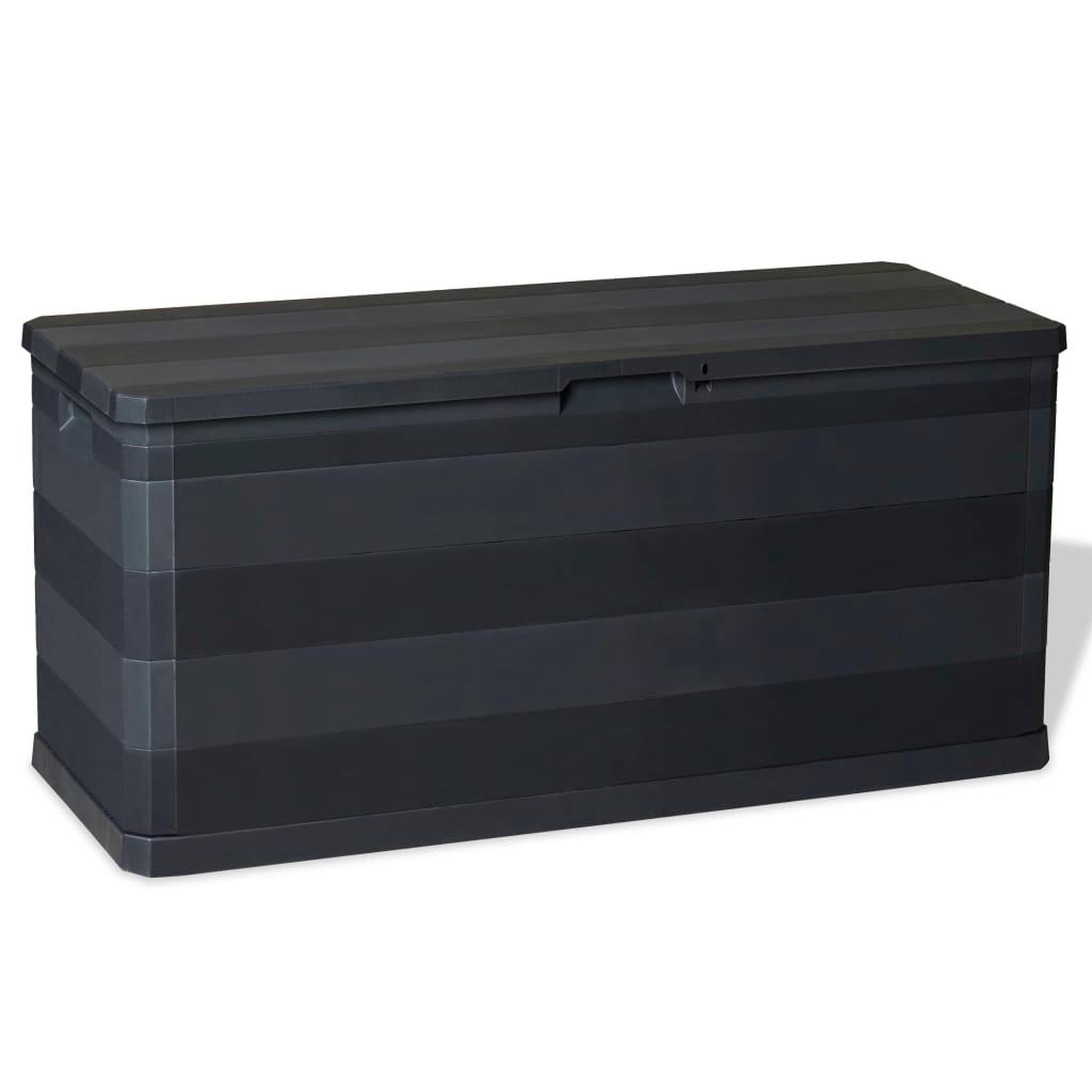 Voir la diapositive 1 : VIDAXL Boîte de rangement de jardin noir 117x45x56 cm