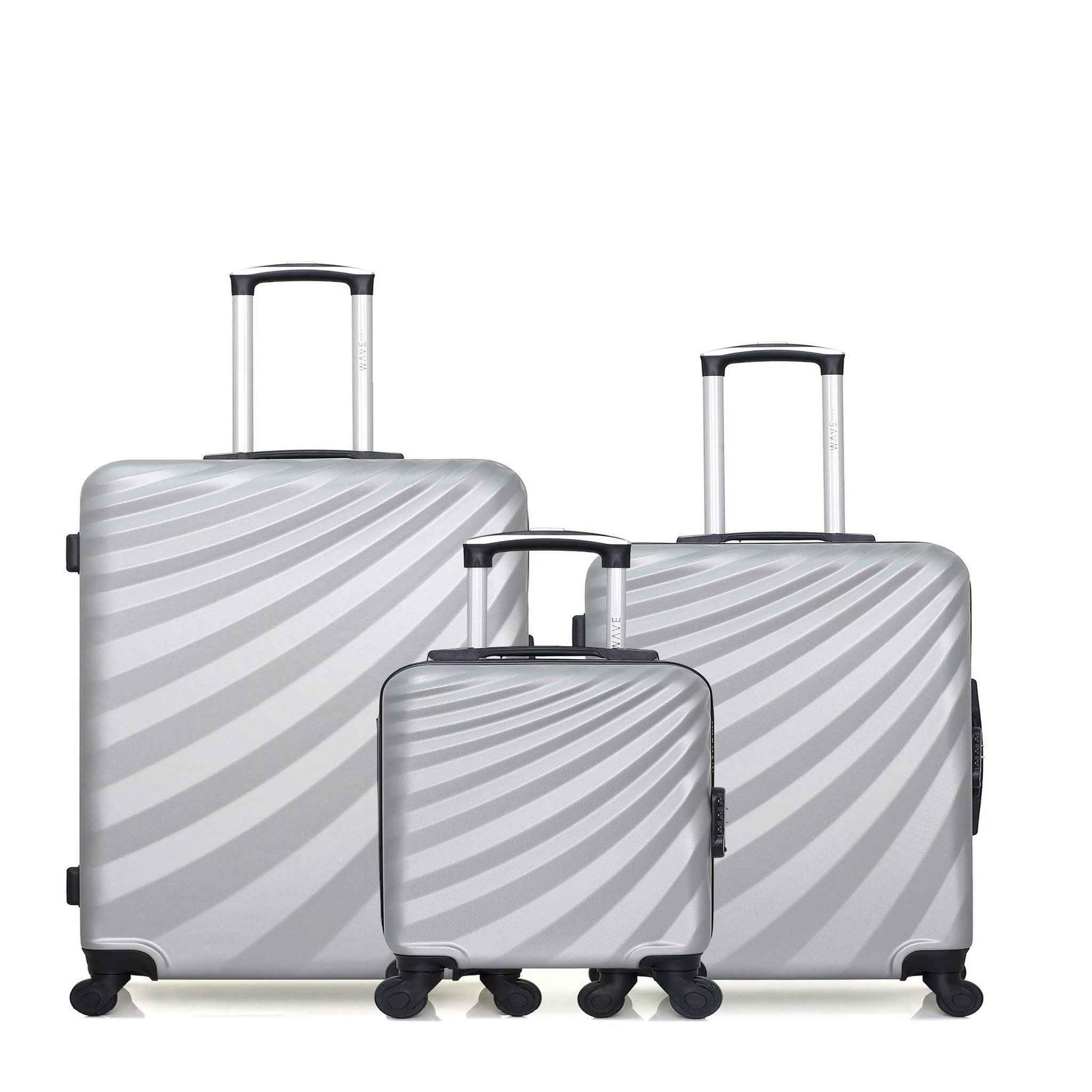 WAVE PARIS Wave paris - lot de 3 - valise grand format, valise weekend et valise cabine xxs danube