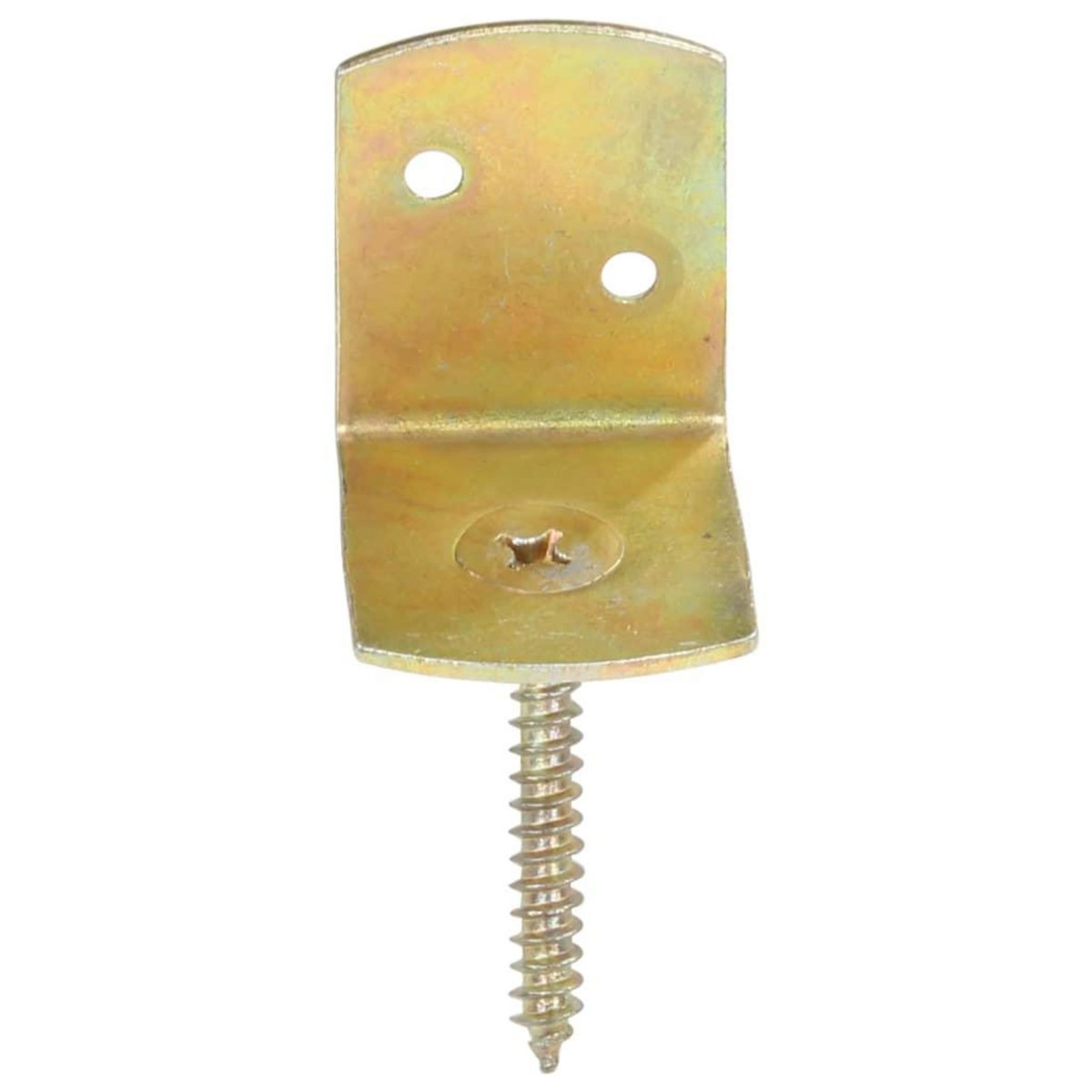 VIDAXL Supports de panneau de cloture 4 pcs Forme en L Metal galvanise