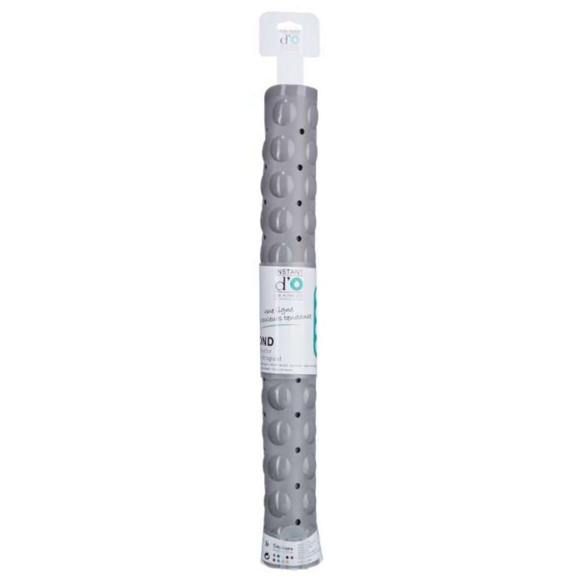 B BASIC & CO Fond de Douche PVC  Anti-Dérapant  54x54cm Gris