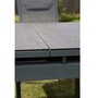 Voir la diapositive 5 : GARDENSTAR Table de jardin aluminium gris 256.8/321x100cm TOUQUET