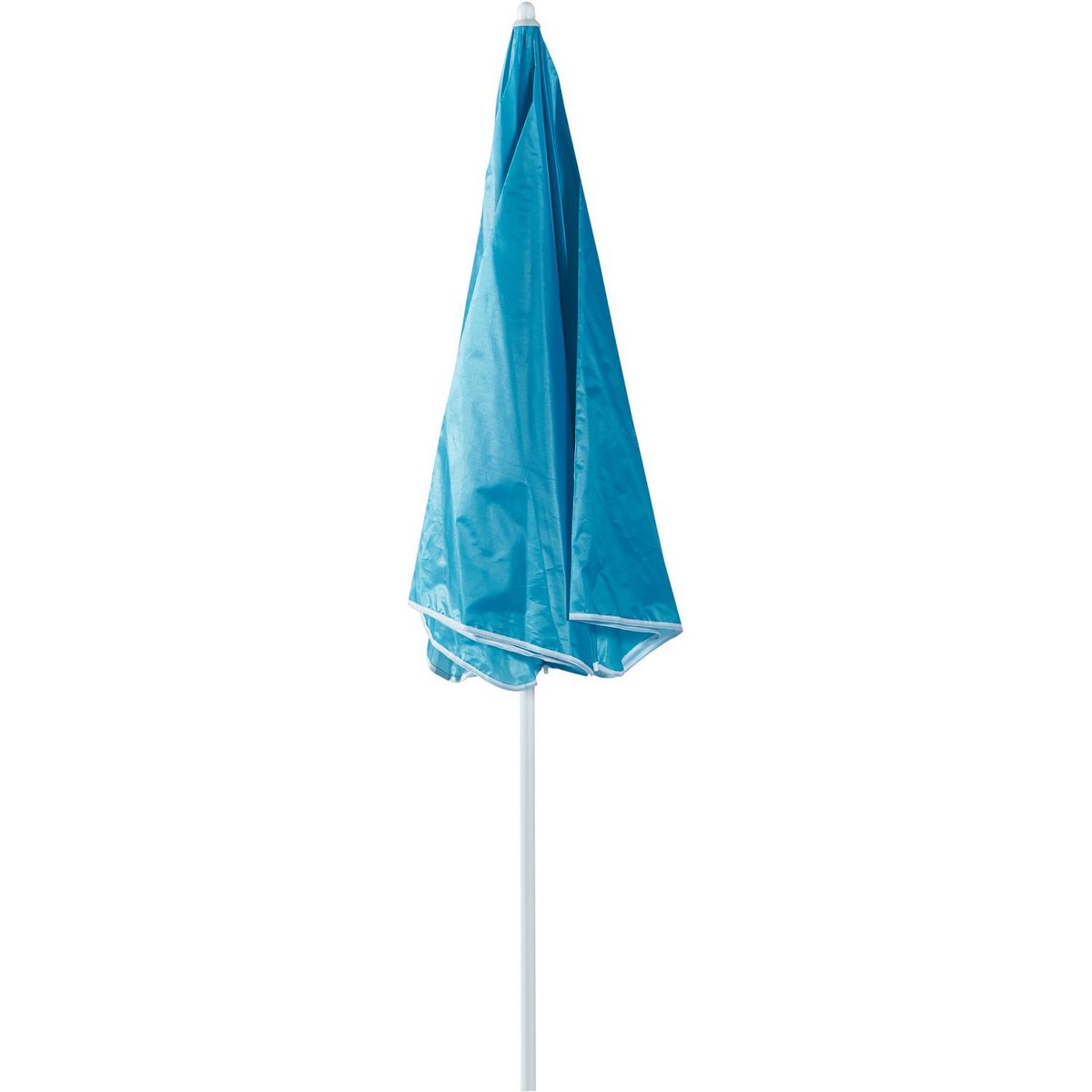 GARDENSTAR Parasol droit de plage rond - Acier et polyester - D1,6m - Bleu