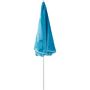 Voir la diapositive 2 : GARDENSTAR Parasol droit de plage rond - Acier et polyester - D1,6m - Bleu