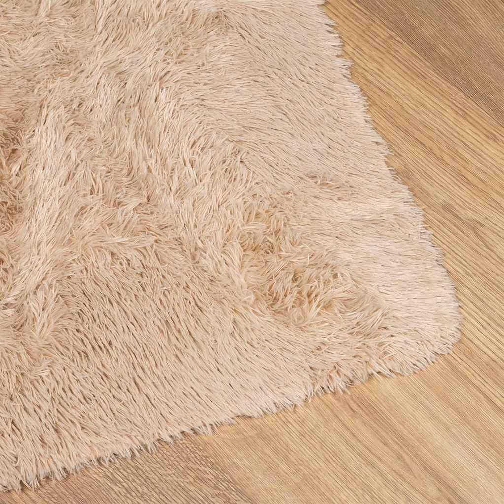 Voir la diapositive 4 : VIDAXL Tapis Shaggy a poils longs NAVARRA beige 60x100 cm polyester