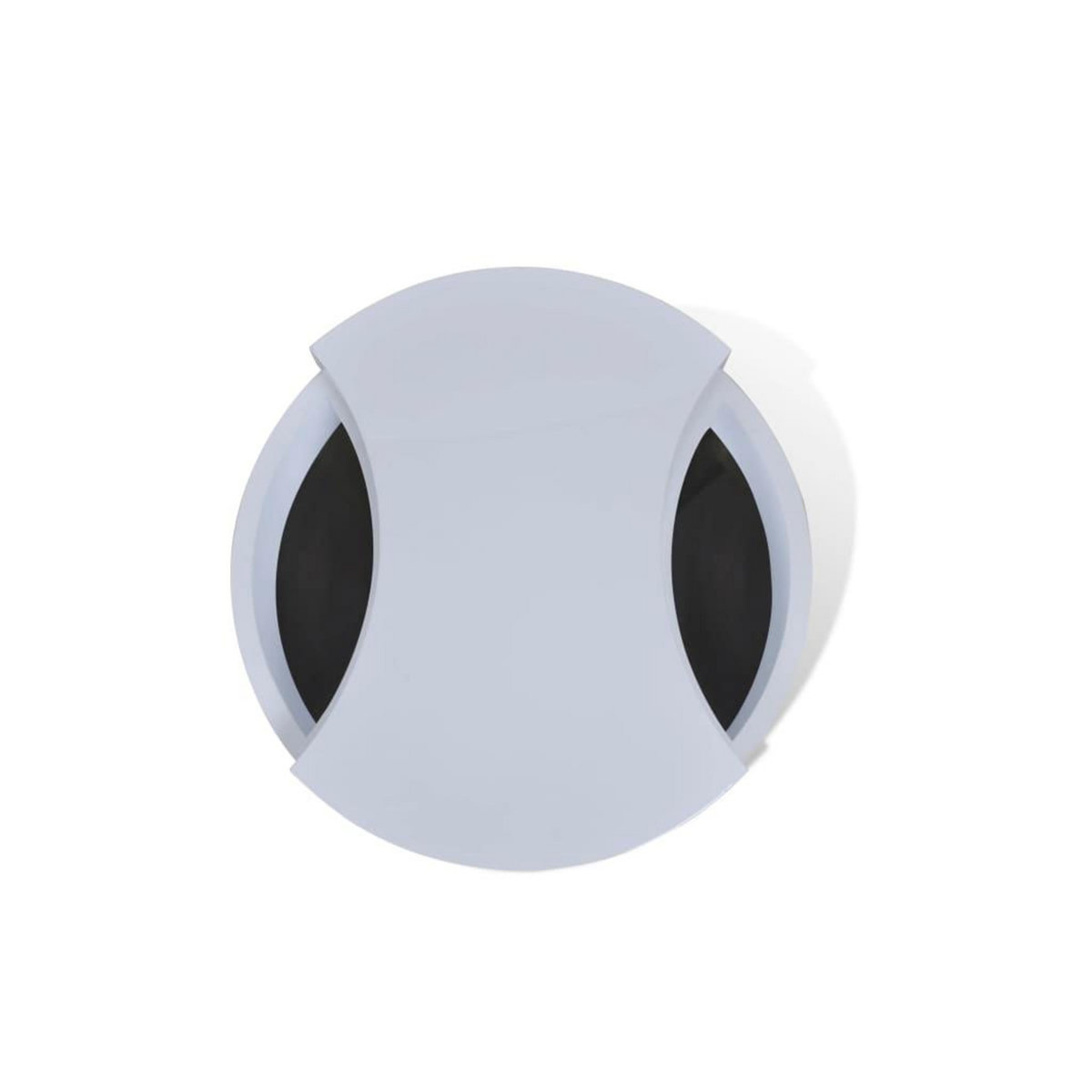 VIDAXL Table basse a forme reglable blanc brillant