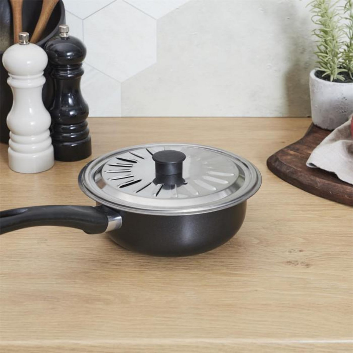 Paris Prix Couvercle de Cuisson en Inox  Universel  20cm Argent