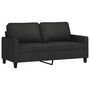 Voir la diapositive 2 : VIDAXL Canapé à 2 places Noir 140 cm Tissu