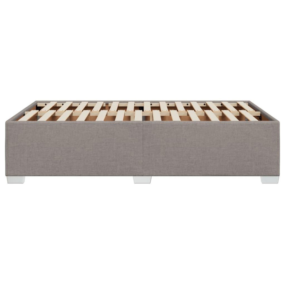 VIDAXL Cadre de lit sans matelas taupe 120x200 cm tissu