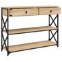 Voir la diapositive 5 : VIDAXL Table console chêne sonoma 100x28x75 cm bois d ingénierie
