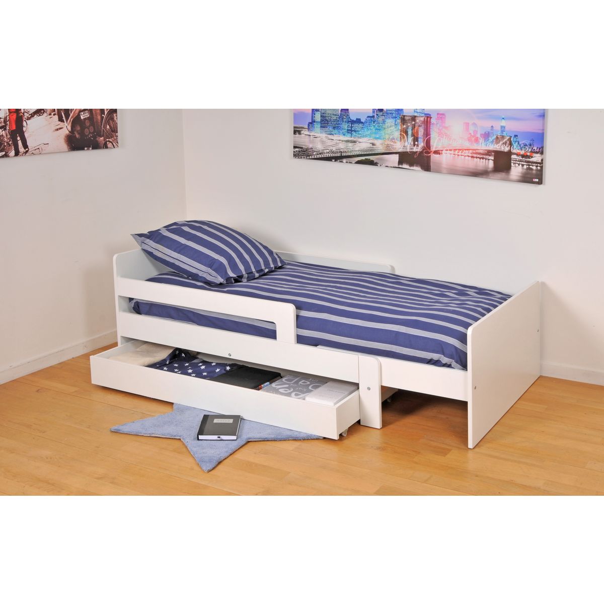 Lit enfant évolutif + tiroir CHARLOTTE