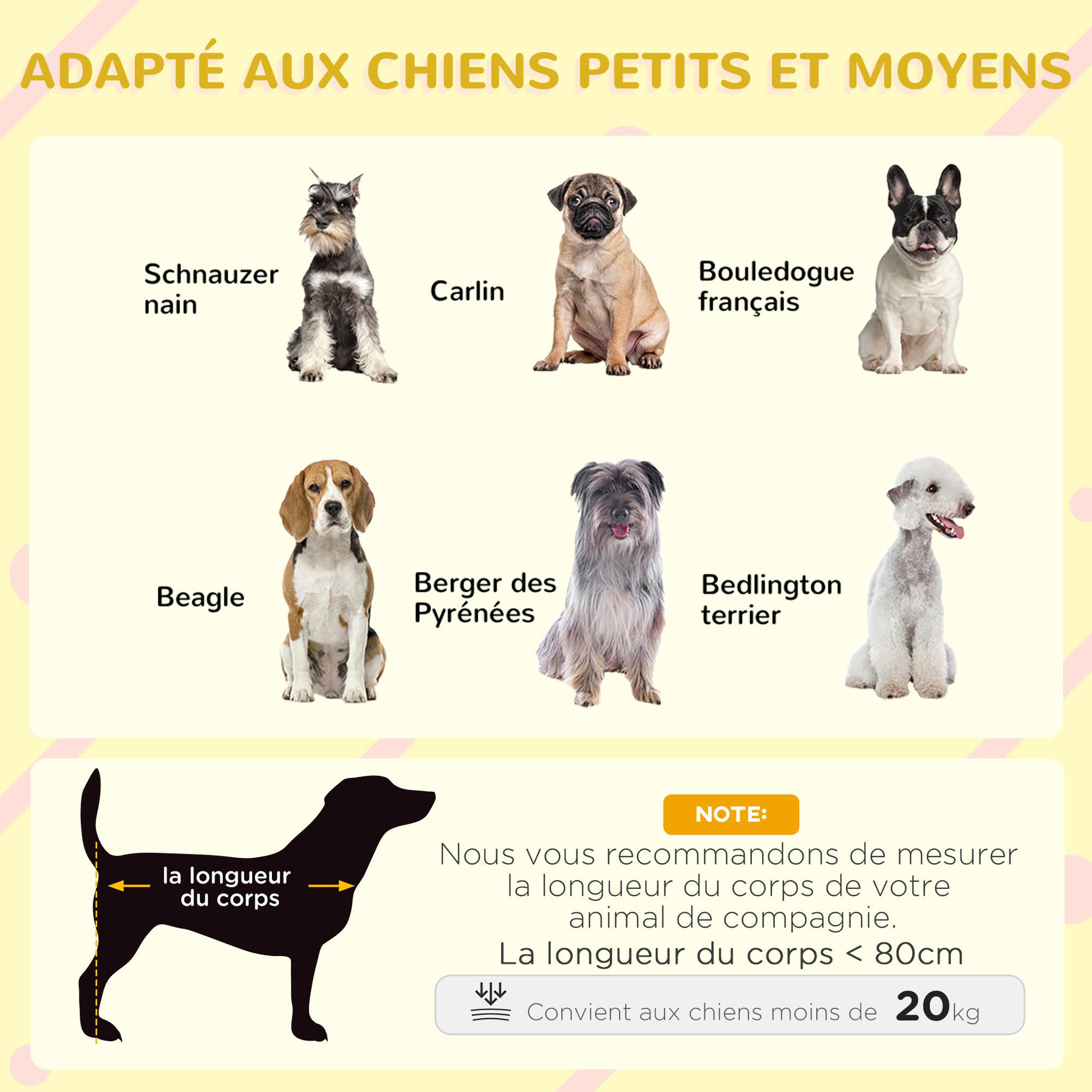 Voir la diapositive 4 : PAWHUT Niche chien style cottage - 2 fenêtres, porte, toit ouvrant bitumé - bois sapin gris