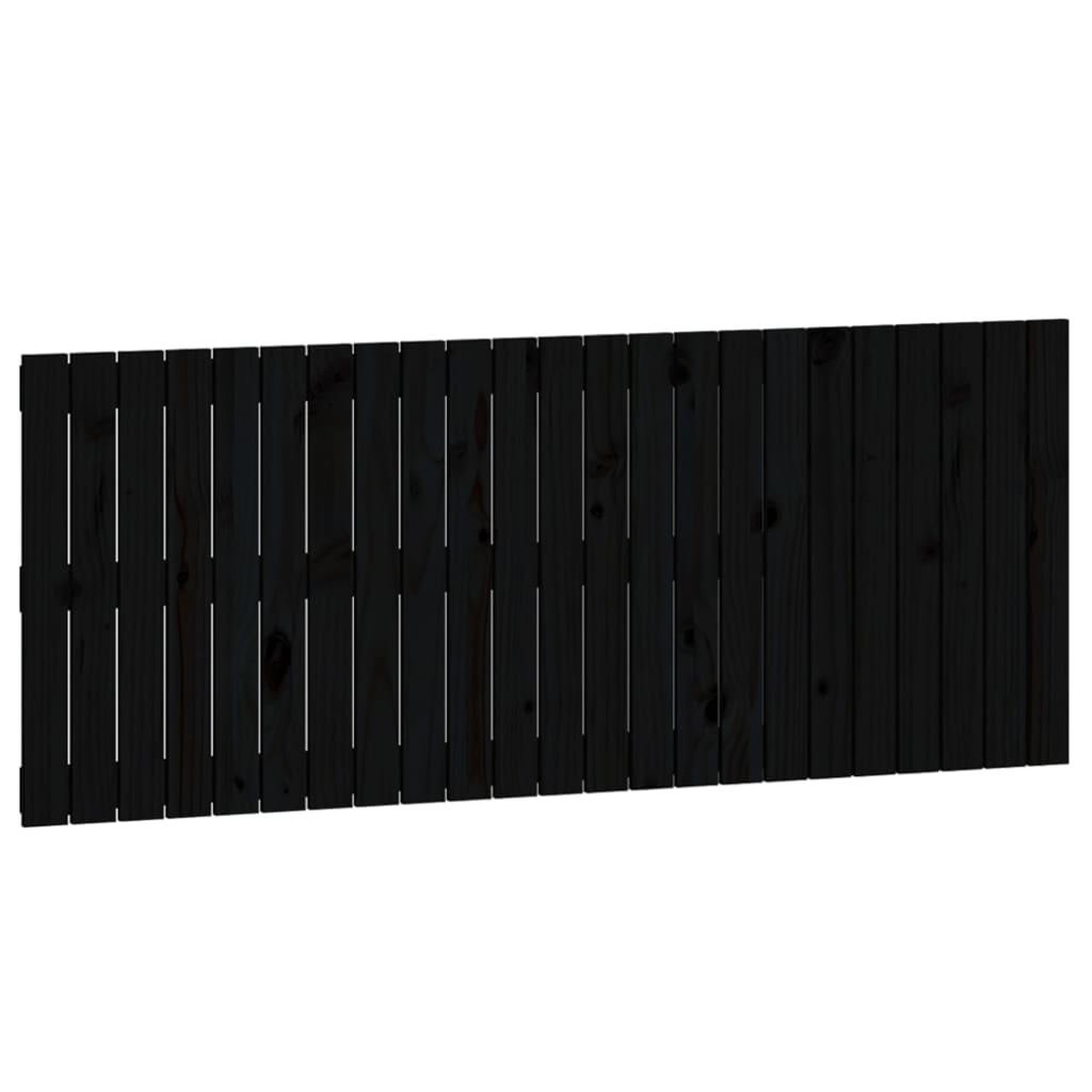Voir la diapositive 2 : VIDAXL Tete de lit murale Noir 147x3x60 cm Bois massif de pin