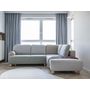 Voir la diapositive 2 : BEST MOBILIER Olli - canapé d'angle droit - convertible - avec coffre - 5 places - en tissu