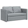 Voir la diapositive 4 : VIDAXL Canape-lit 2 en 1 gris clair 112x174x55 cm tissu