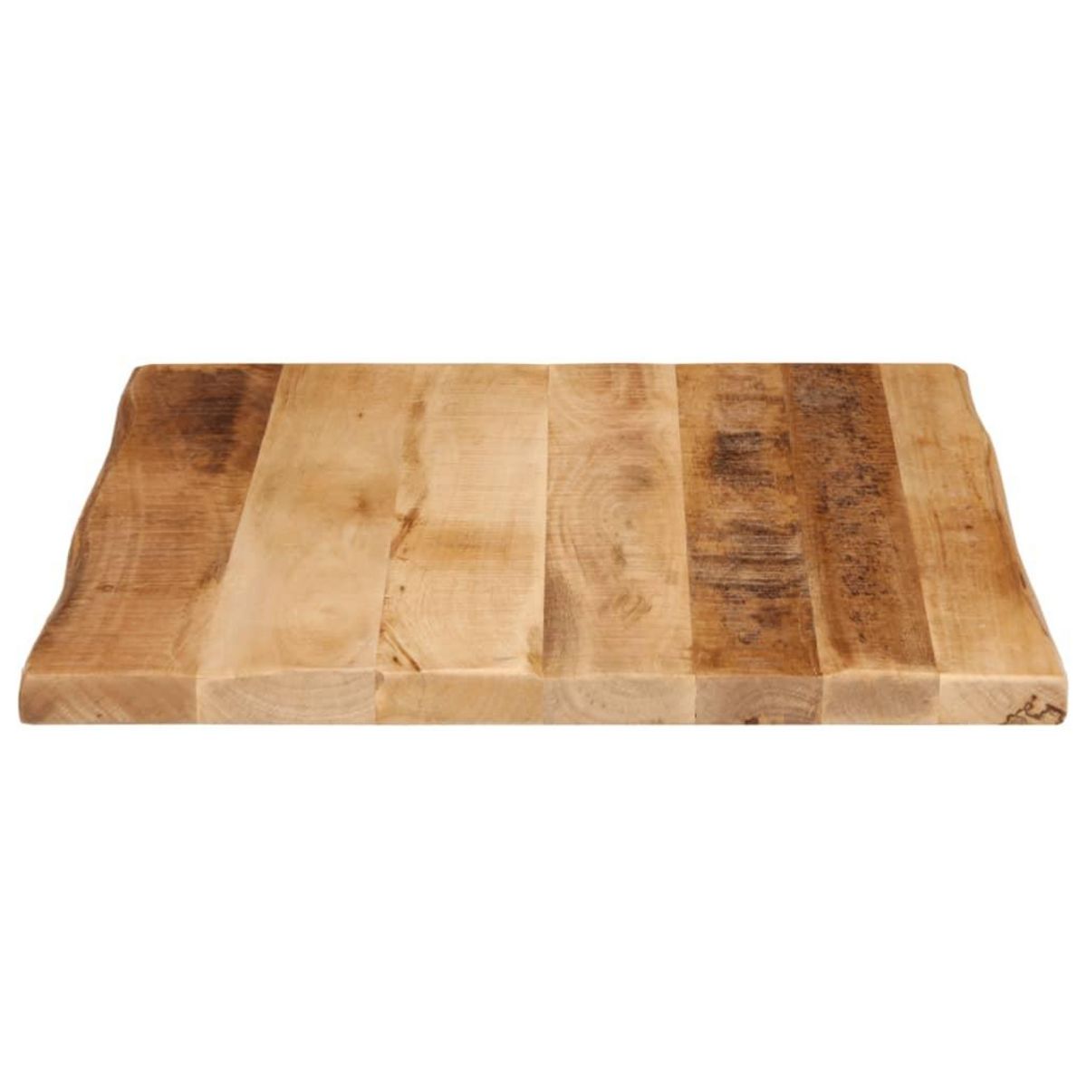 VIDAXL Dessus de table bord vivant 60x60x2,5 cm bois de manguier brut