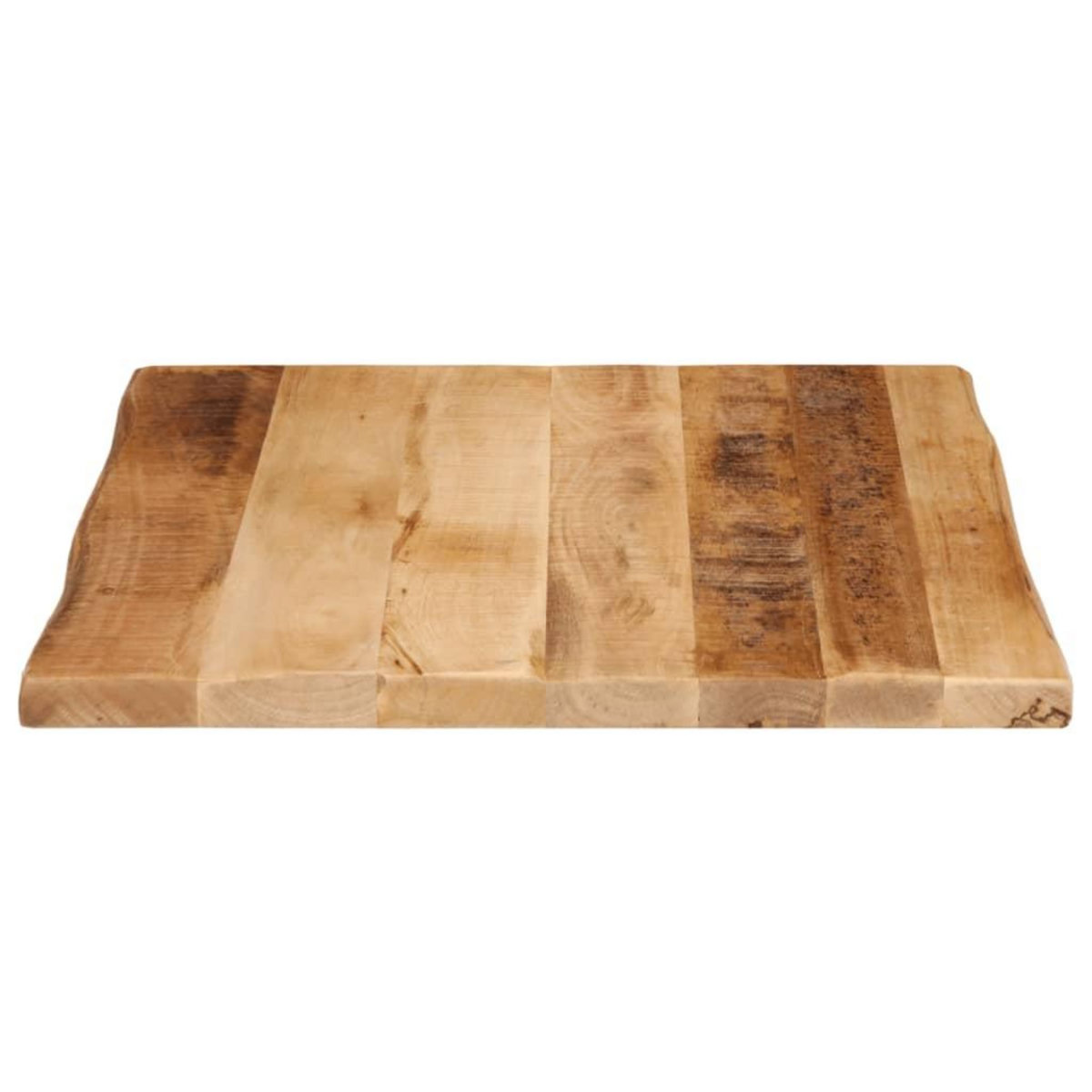 VIDAXL Dessus de table bord vivant 60x60x2,5 cm bois de manguier brut