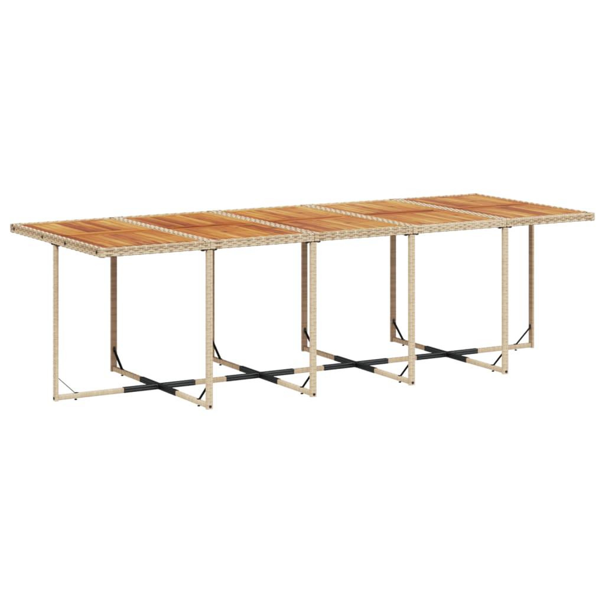 Voir la diapositive 4 : VIDAXL Ensemble a manger de jardin et coussins 15 pcs beige