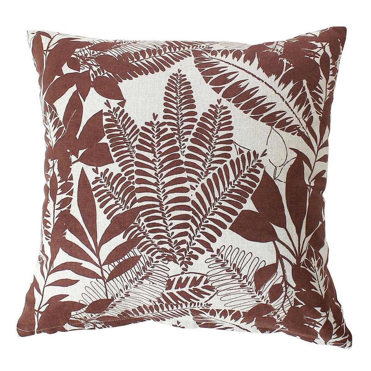 Paris Prix Coussin Déco Imprimé  Kasane  40x40cm Marron