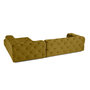 Voir la diapositive 6 : LISA DESIGN Gallata - canapé chesterfield d'angle droit - 5 places - en velours