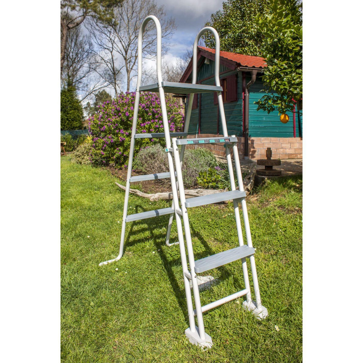 GRE Échelle de sécurité grise - H1.20m